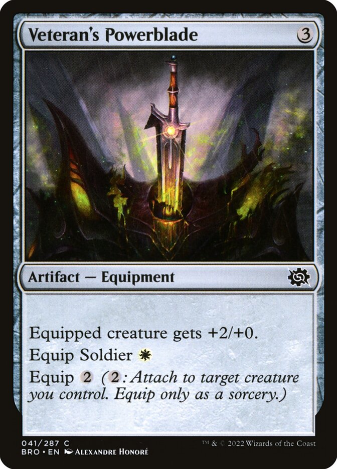 Veteran's Powerblade [The Brothers' War] (41)