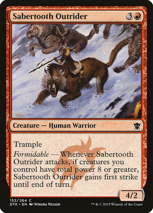 Sabertooth Outrider [Dragons of Tarkir] (152)