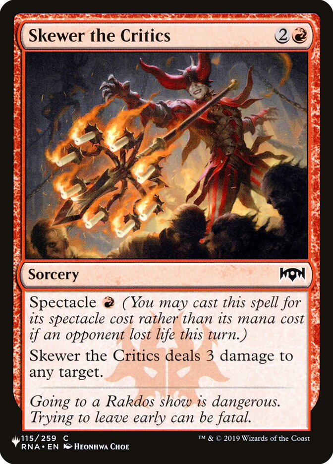 Skewer the Critics [The List] (RNA-115)