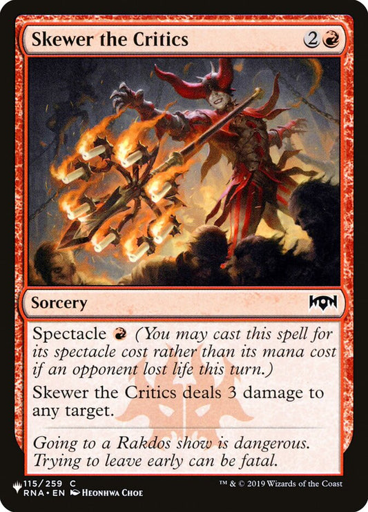 Skewer the Critics [The List] (RNA-115)