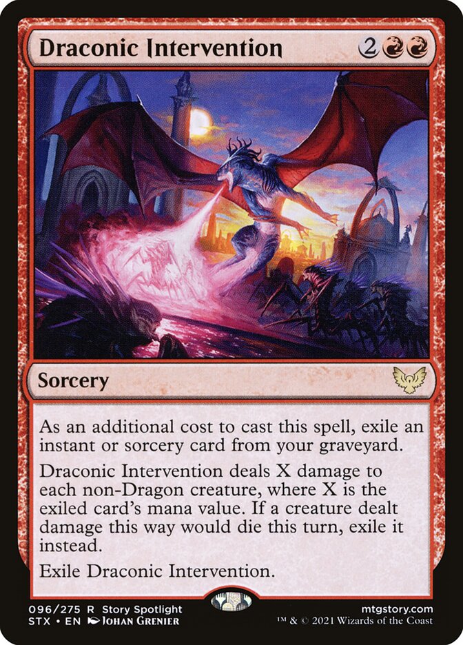 Draconic Intervention [Strixhaven: School of Mages] (96)