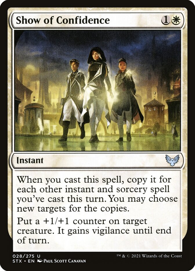 Show of Confidence [Strixhaven: School of Mages] (28)