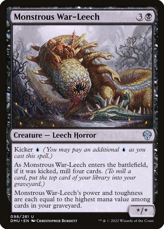 Monstrous War-Leech [Dominaria United] (98)