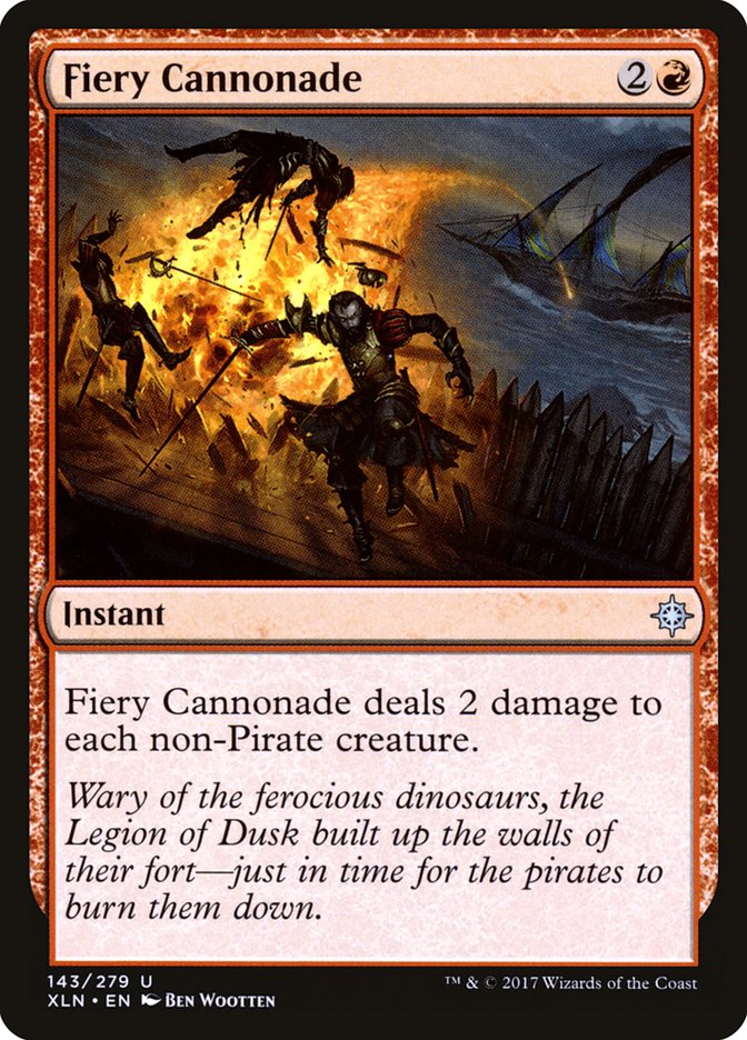 Fiery Cannonade [Ixalan] (143)