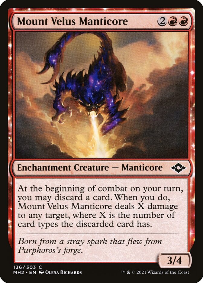 Mount Velus Manticore [Modern Horizons 2] (136)