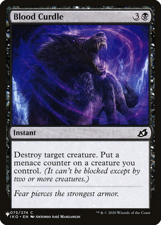 Blood Curdle [The List] (IKO-75)