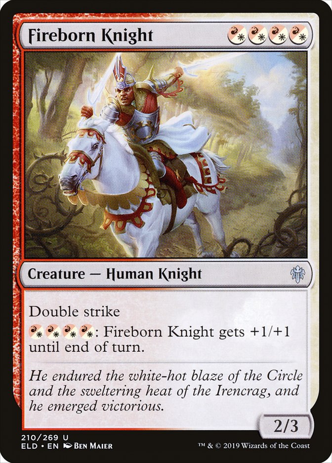 Fireborn Knight [Throne of Eldraine] (210)