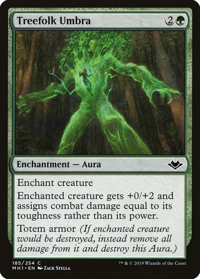 Treefolk Umbra [Modern Horizons] (185)