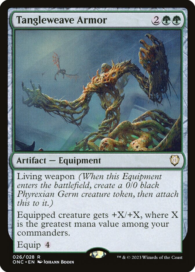Tangleweave Armor [Phyrexia: All Will Be One Commander] (26)
