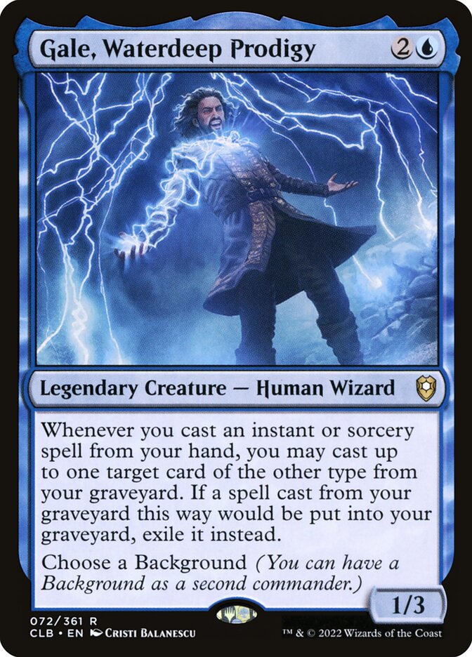 Gale, Waterdeep Prodigy [Commander Legends: Battle for Baldur's Gate] (72)