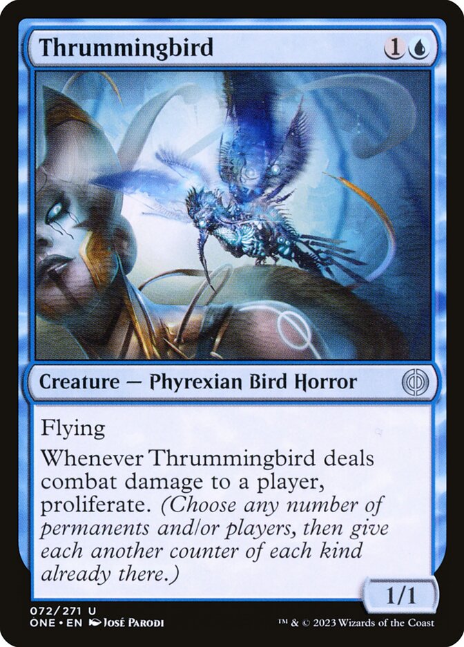 Thrummingbird [Phyrexia: All Will Be One] (72)
