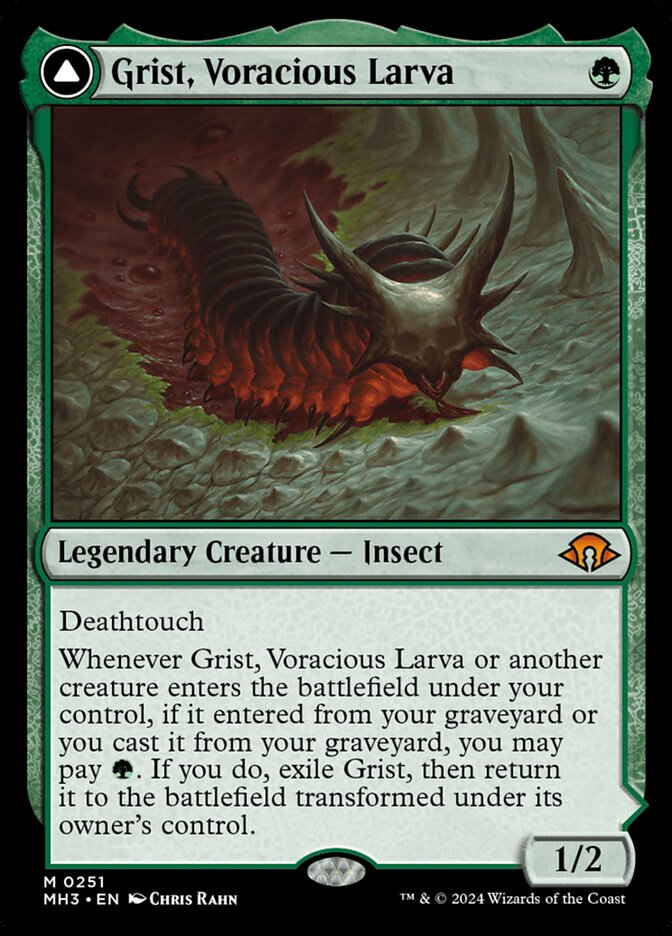 Grist, Voracious Larva // Grist, the Plague Swarm [Modern Horizons 3] (251)