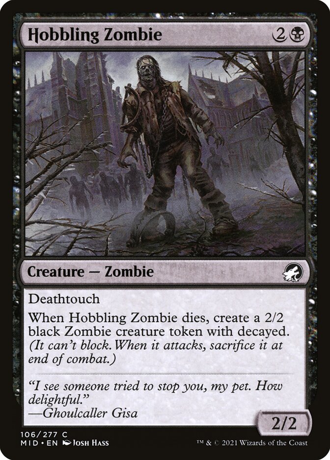 Hobbling Zombie [Innistrad: Midnight Hunt] (106)