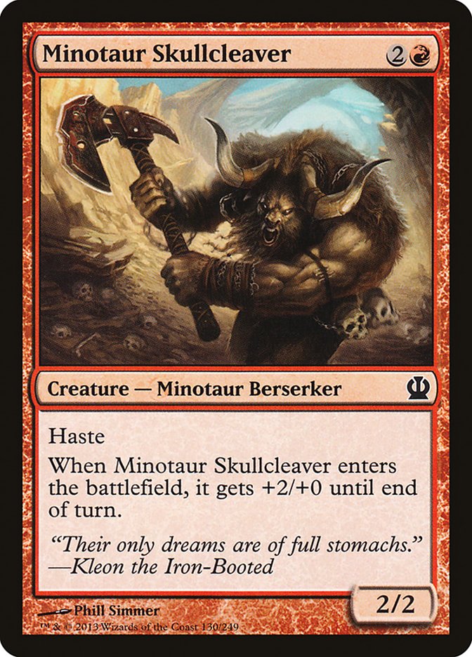 Minotaur Skullcleaver [Theros] (130)