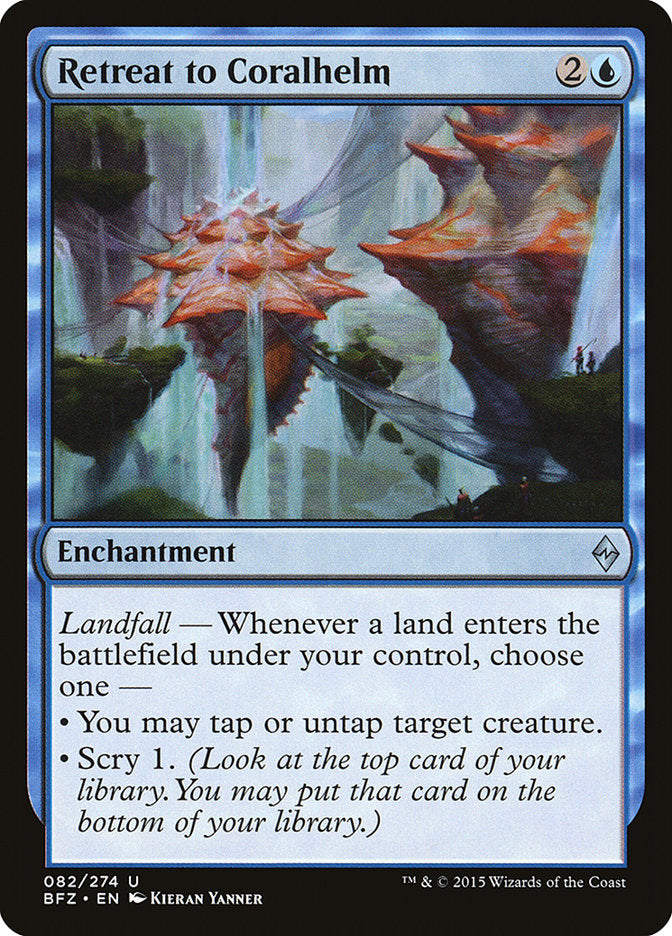 Retreat to Coralhelm [Battle for Zendikar] (82)