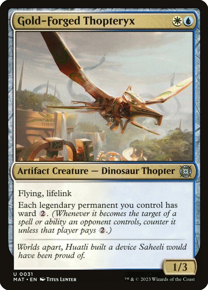 Gold-Forged Thopteryx [March of the Machine: The Aftermath] (31)