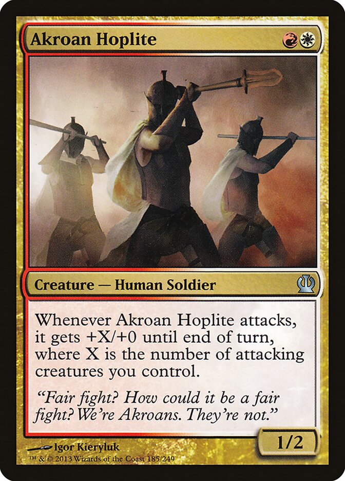 Akroan Hoplite [Theros] (185)
