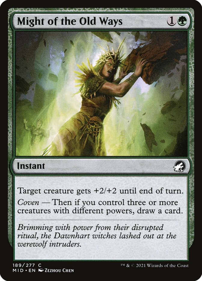 Might of the Old Ways [Innistrad: Midnight Hunt] (189)