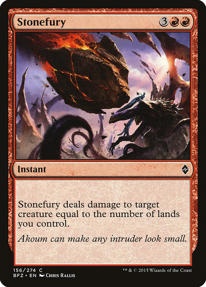 Stonefury [Battle for Zendikar] (156)