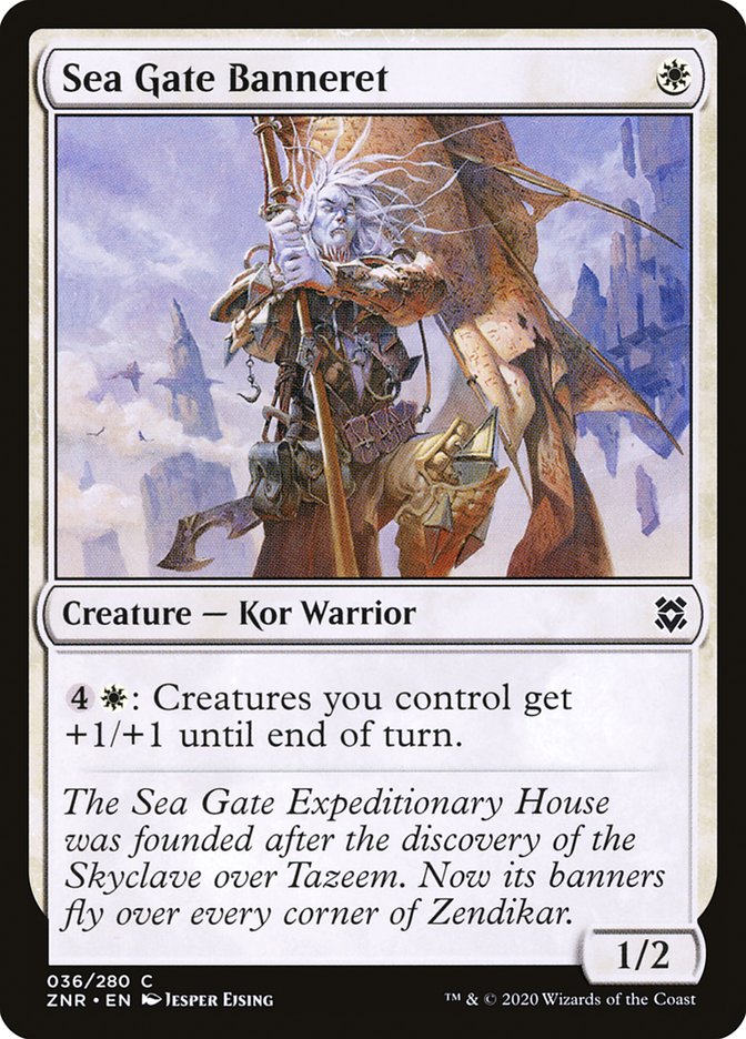 Sea Gate Banneret [Zendikar Rising] (36)