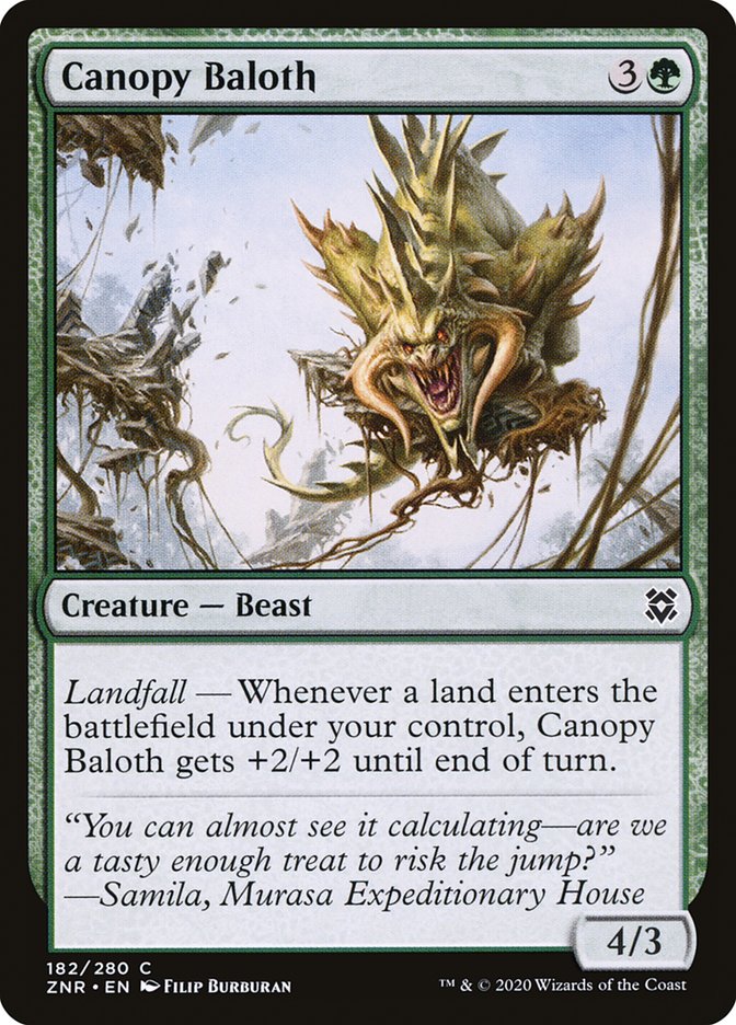 Canopy Baloth [Zendikar Rising] (182)