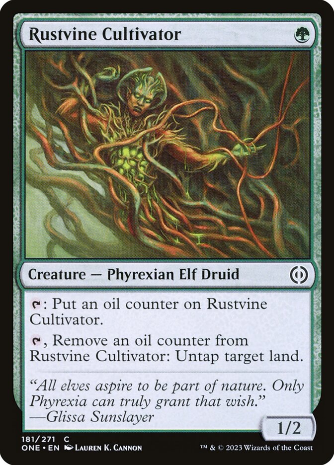 Rustvine Cultivator [Phyrexia: All Will Be One] (181)