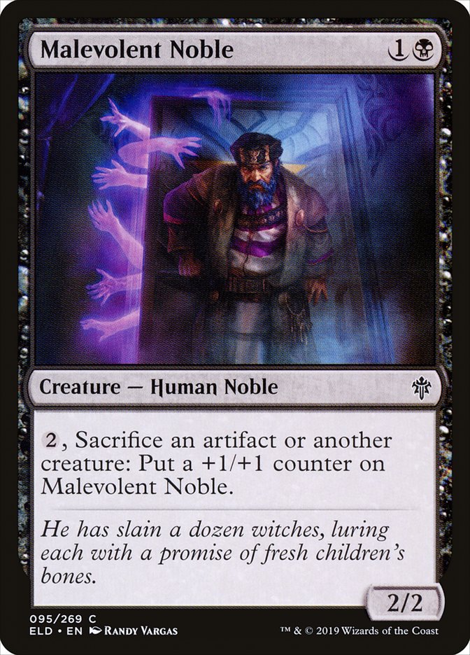Malevolent Noble [Throne of Eldraine] (95)