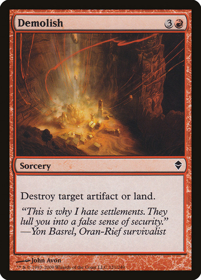 Demolish [Zendikar] (121)