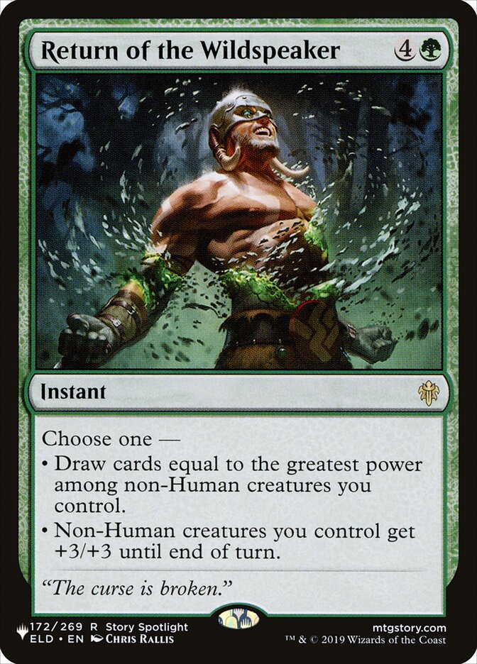 Return of the Wildspeaker [The List] (ELD-172)