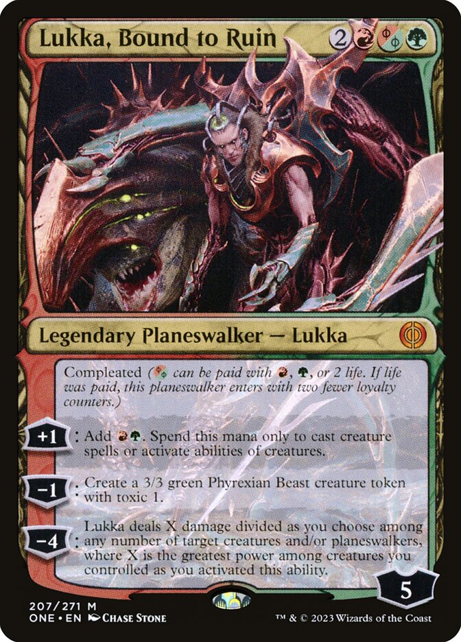 Lukka, Bound to Ruin [Phyrexia: All Will Be One] (207)