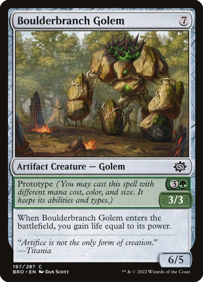 Boulderbranch Golem [The Brothers' War] (197)