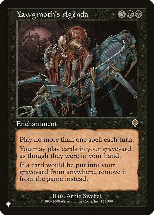 Yawgmoth's Agenda [The List] (INV-135)