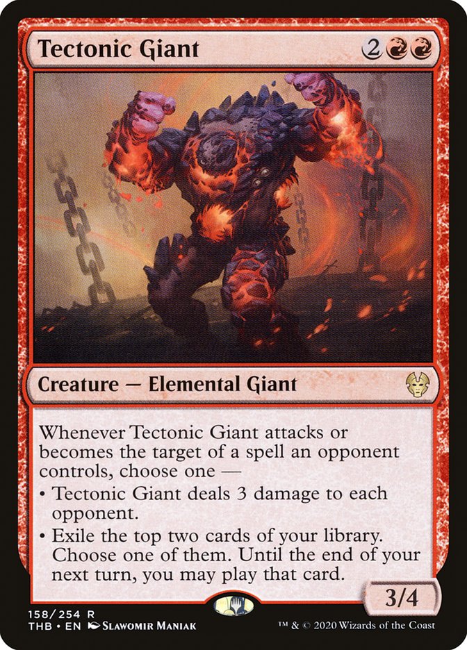 Tectonic Giant [Theros Beyond Death] (158)