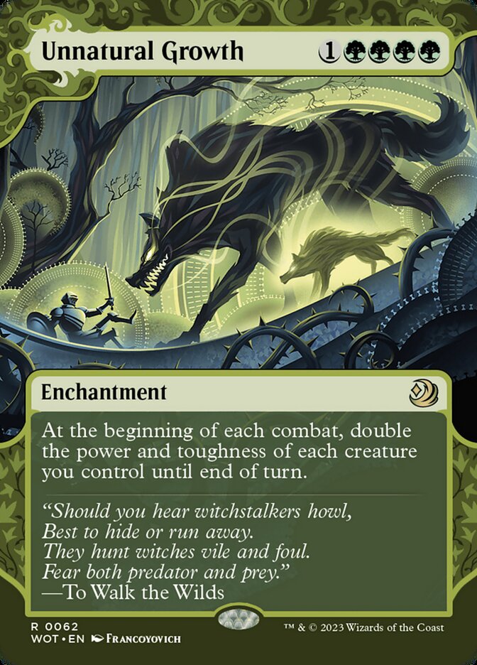Unnatural Growth [Wilds of Eldraine: Enchanting Tales] (62)
