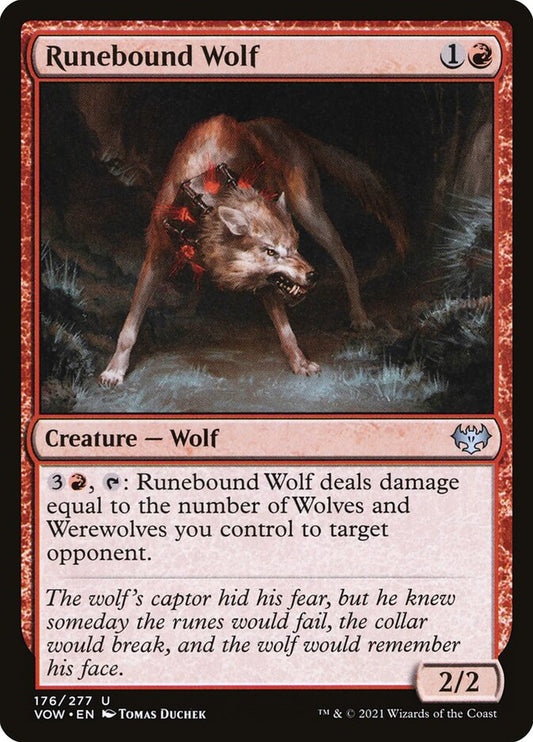 Runebound Wolf [Innistrad: Crimson Vow] (176)