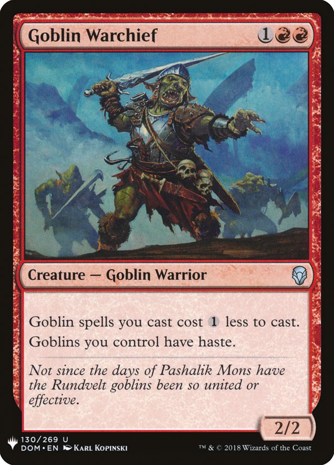 Goblin Warchief [The List] (DOM-130)