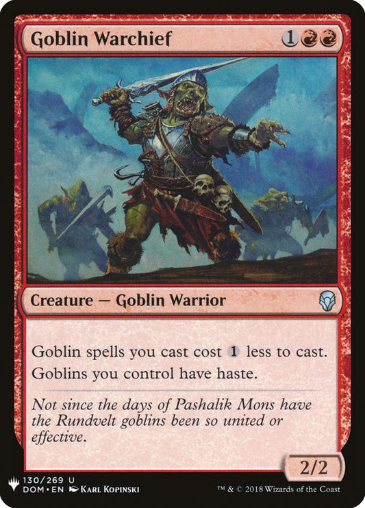 Goblin Warchief [The List] (DOM-130)