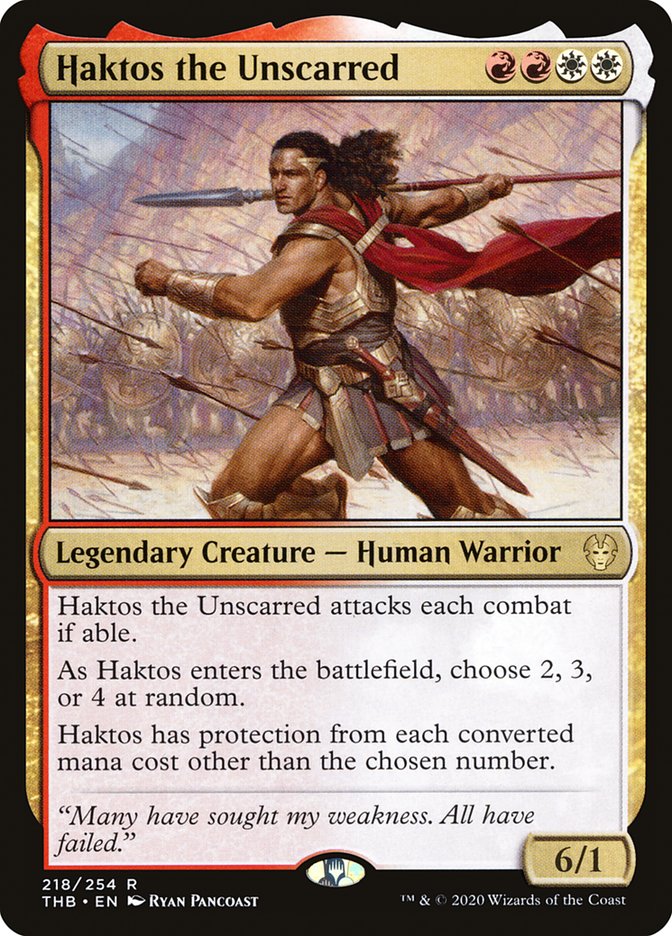 Haktos the Unscarred [Theros Beyond Death] (218)