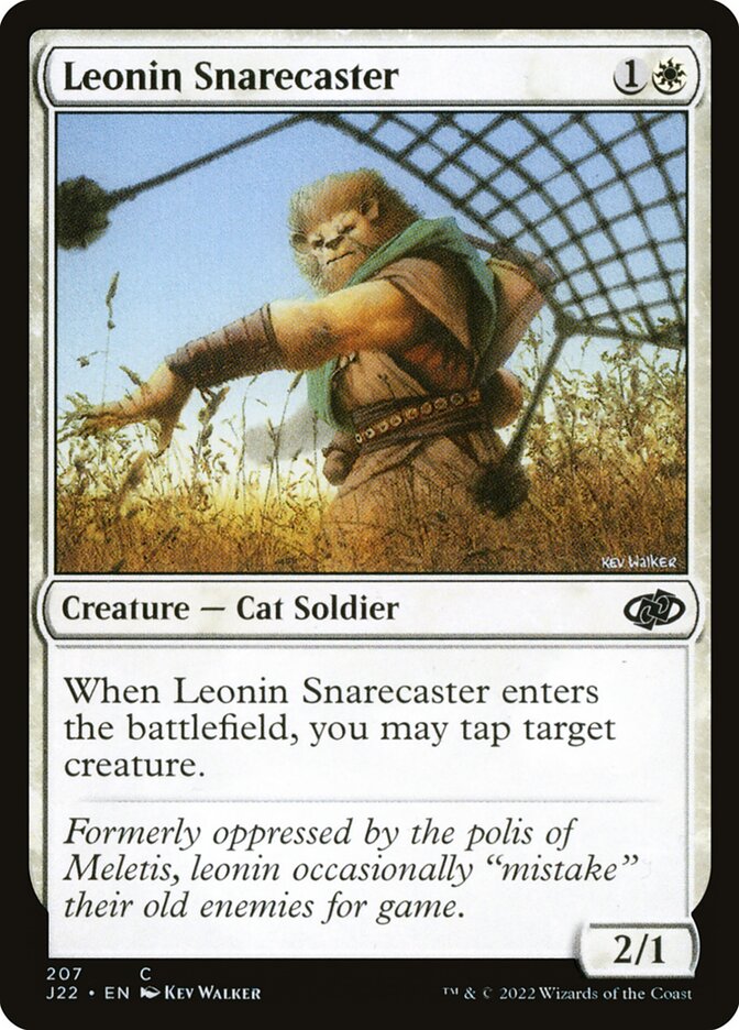 Leonin Snarecaster [Jumpstart 2022] (207)