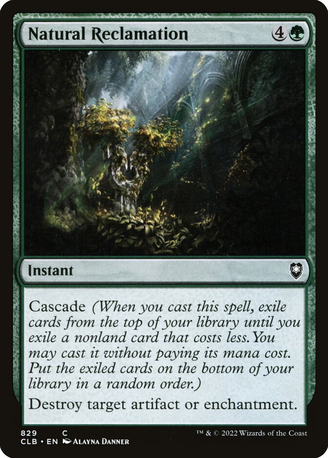 Natural Reclamation [Commander Legends: Battle for Baldur's Gate] (829)