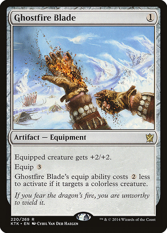 Ghostfire Blade [Khans of Tarkir] (220)