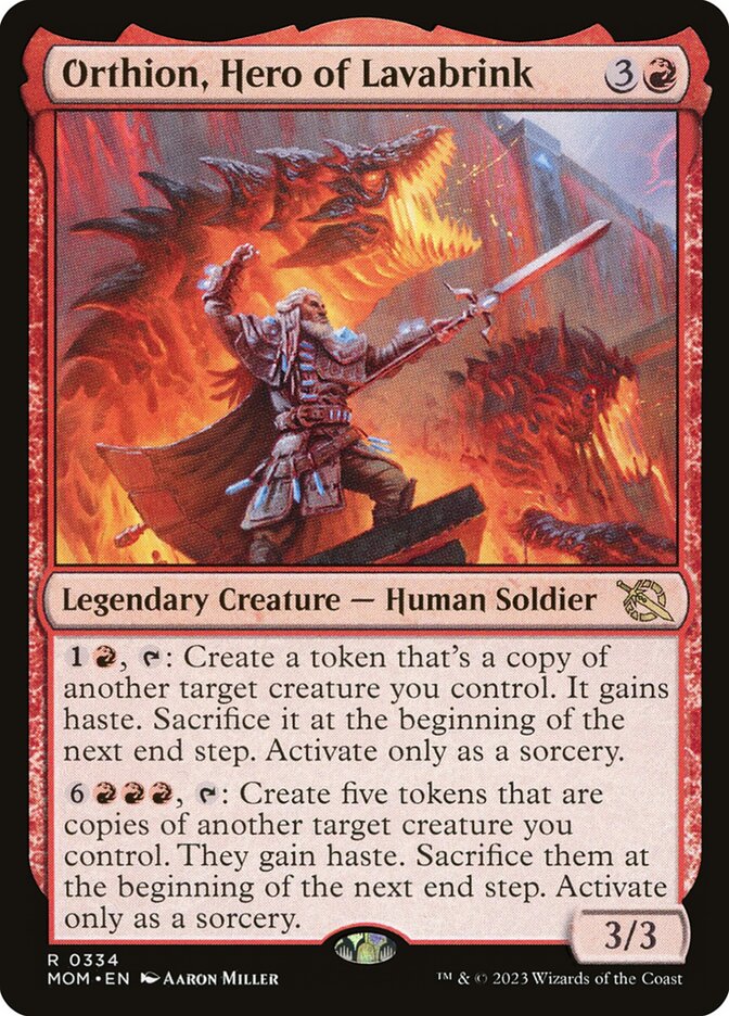 Orthion, Hero of Lavabrink [March of the Machine] (334)