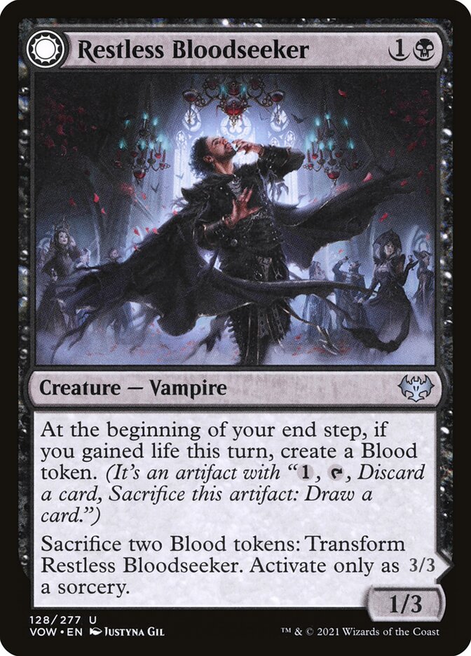 Restless Bloodseeker [Innistrad: Crimson Vow] (128)