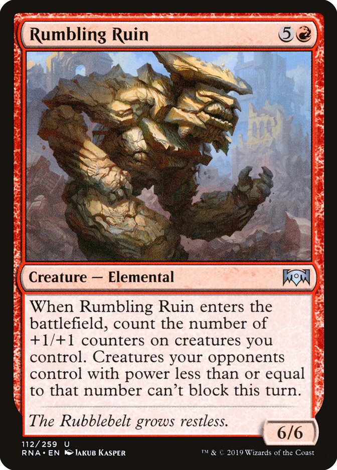 Rumbling Ruin [Ravnica Allegiance] (112)