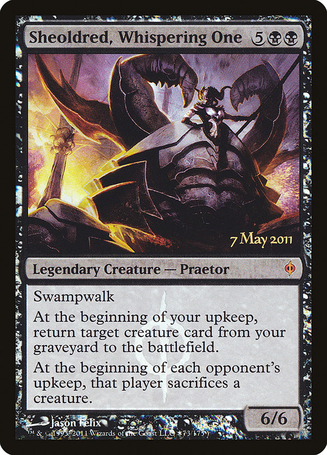 Sheoldred, Whispering One [New Phyrexia Promos] (73★)