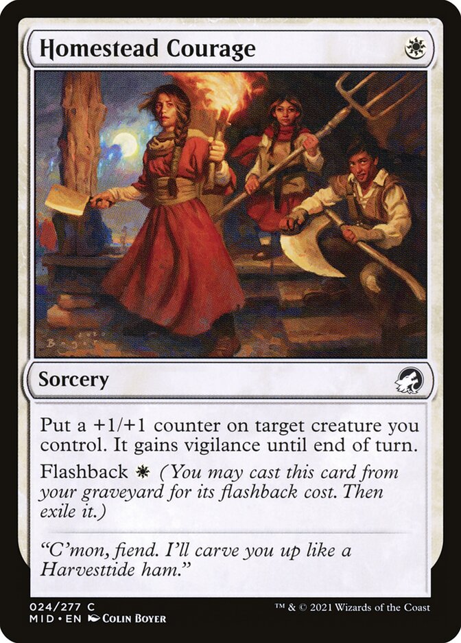 Homestead Courage [Innistrad: Midnight Hunt] (24)