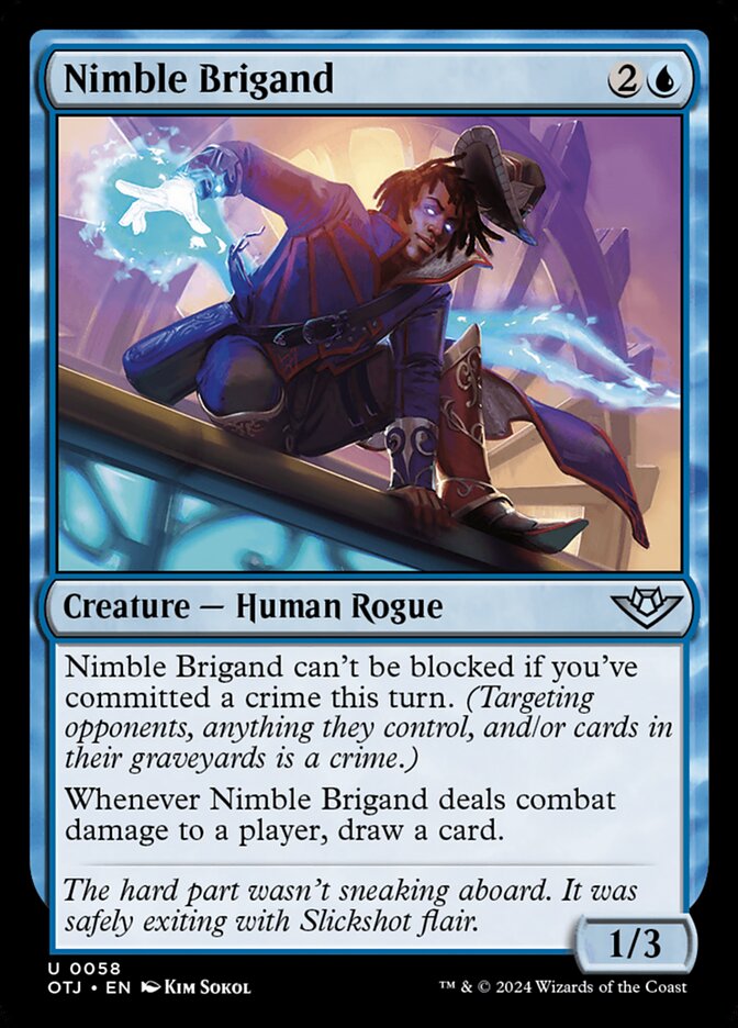 Nimble Brigand [Outlaws of Thunder Junction] (58)