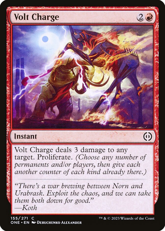Volt Charge [Phyrexia: All Will Be One] (155)