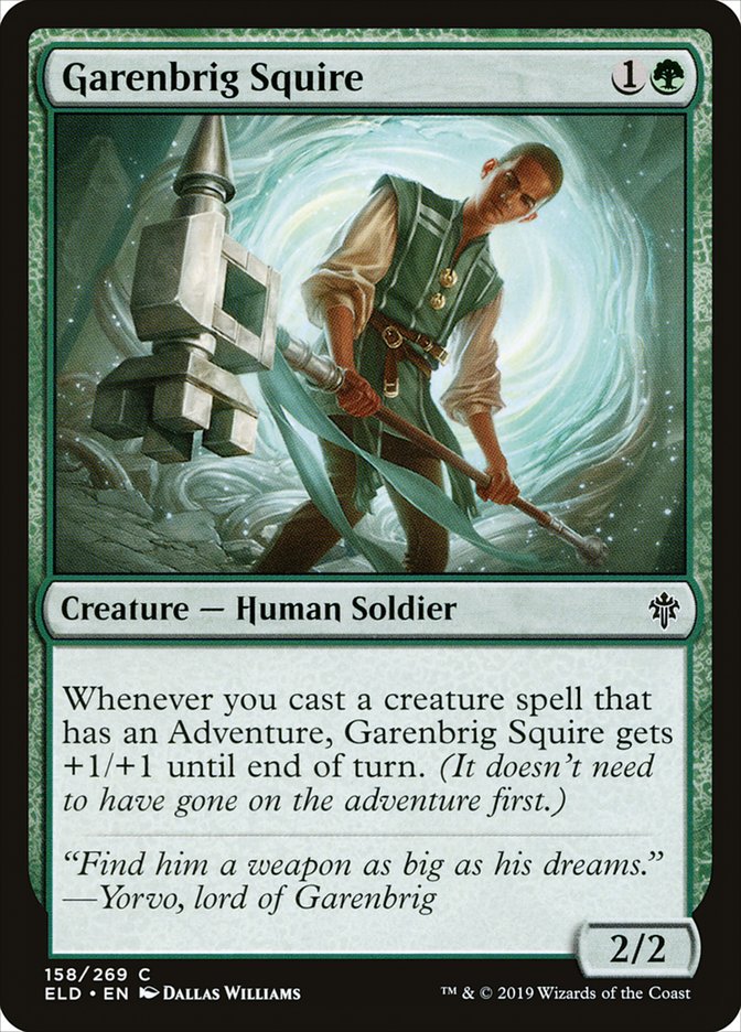 Garenbrig Squire [Throne of Eldraine] (158)