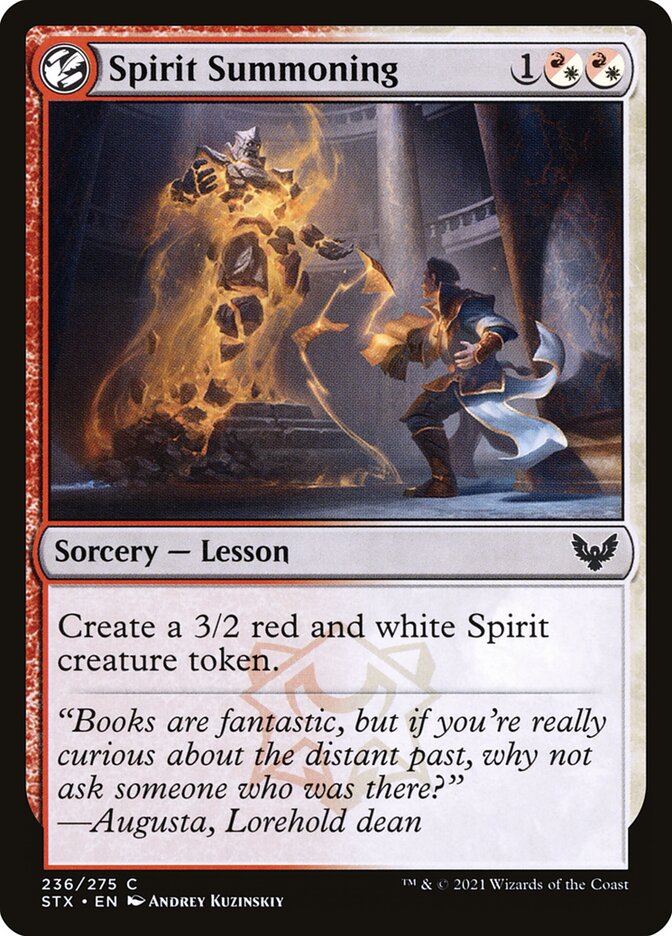 Spirit Summoning [Strixhaven: School of Mages] (236)